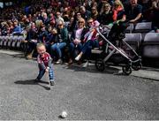 26 May 2019; Two-year-old Tommy Joyce, from Loughrea, Galway, prior to the Leinster GAA Hurling Senior Championship Round 3A match between Galway and Wexford at Pearse Stadium in Galway. Photo by Stephen McCarthy/Sportsfile