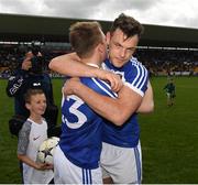 26 May 2019; Ross Munnelly and John O'Loughlin of Laois after the GAA Football Senior Championship Quarter-Final match between Westmeath and Laois at Bord na Mona O’Connor Park in Tullamore, Offaly. Photo by Ray McManus/Sportsfile