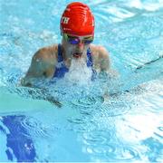 26 May 2019; Rebekah Friel of Blackrock - Haggardstown, Co Louth, competing in the Breaststroke U14 event during Day 2 of the Aldi Community Games May Festival, which saw over 3,500 children take part in a fun-filled weekend at University of Limerick. Photo by Piaras Ó Mídheach/Sportsfile