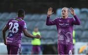 27 May 2019; John Mountney, right, of Dundalk celebrates with team-mate Lido Lotefa after scoring his side's second goal during the EA Sports Cup Quarter-Final match between Dundalk and UCD at Oriel Park in Dundalk, Louth. Photo by Oliver McVeigh/Sportsfile