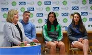 27 May 2019; Marie Hickey, President, LGFA, speaking at the John West Féile na Peil Regional Launch at Connacht Centre of Excellence, Co. Mayo. Photo by Piaras Ó Mídheach/Sportsfile