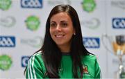 27 May 2019; Mayo ladies footballer Nóirín Moran at the John West Féile na Peil Regional Launch at Connacht Centre of Excellence, Co. Mayo. Photo by Piaras Ó Mídheach/Sportsfile