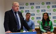 27 May 2019; Gerry McGovern, Connacht GAA President, speaking at the John West Féile na Peil Regional Launch at Connacht Centre of Excellence, Co. Mayo. Photo by Piaras Ó Mídheach/Sportsfile