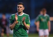 27 May 2019; Garry Buckley of Cork City applauds fans following the EA Sports Cup Quarter-Final match between Bohemians and Cork City at Dalymount Park in Dublin. Photo by Harry Murphy/Sportsfile