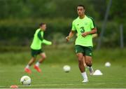 28 May 2019; Adam Idah during a Republic of Ireland U21's training session at Johnstown House Hotel in Enfield, Co Meath. Photo by Eóin Noonan/Sportsfile