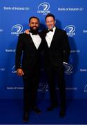 28 May 2019; On arrival at the Leinster Rugby Champions of 2009 Gala Dinner, proudly supported by Bank of Ireland, is Isa Nacewa and Gary Brown. The Gala Dinner was held in celebration of Leinster Rugby’s first ever Heineken Cup triumph in 2009 when they beat Leicester Tigers 16-19 in the Final in Murrayfield. The squad and coaches from 2009, were celebrated at a Gala Dinner at the RDS, proudly supported by Bank of Ireland and in association with Diageo, InterContinental Dublin and Off The Ball.com. Photo by Ramsey Cardy/Sportsfile