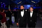 28 May 2019; On arrival at the Leinster Rugby Champions of 2009 Gala Dinner, proudly supported by Bank of Ireland, is Isa Nacewa and Simon Keogh. The Gala Dinner was held in celebration of Leinster Rugby’s first ever Heineken Cup triumph in 2009 when they beat Leicester Tigers 16-19 in the Final in Murrayfield. The squad and coaches from 2009, were celebrated at a Gala Dinner at the RDS, proudly supported by Bank of Ireland and in association with Diageo, InterContinental Dublin and Off The Ball.com. Photo by Ramsey Cardy/Sportsfile