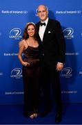 28 May 2019; On arrival at the Leinster Rugby Champions of 2009 Gala Dinner, proudly supported by Bank of Ireland, is Devin and Mary Toner. The Gala Dinner was held in celebration of Leinster Rugby’s first ever Heineken Cup triumph in 2009 when they beat Leicester Tigers 16-19 in the Final in Murrayfield. The squad and coaches from 2009, were celebrated at a Gala Dinner at the RDS, proudly supported by Bank of Ireland and in association with Diageo, InterContinental Dublin and Off The Ball.com. Photo by Ramsey Cardy/Sportsfile