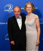 28 May 2019; On arrival at the Leinster Rugby Champions of 2009 Gala Dinner, proudly supported by Bank of Ireland, is Pat and Ann Fitzgerald. The Gala Dinner was held in celebration of Leinster Rugby’s first ever Heineken Cup triumph in 2009 when they beat Leicester Tigers 16-19 in the Final in Murrayfield. The squad and coaches from 2009, were celebrated at a Gala Dinner at the RDS, proudly supported by Bank of Ireland and in association with Diageo, InterContinental Dublin and Off The Ball.com. Photo by Ramsey Cardy/Sportsfile