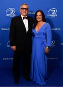 28 May 2019; Nigel and Clodagh McDermott during the Leinster Rugby Champions of 2009 Gala Dinner, proudly supported by Bank of Ireland. The Gala Dinner was held in celebration of Leinster Rugby’s first ever Heineken Cup triumph in 2009 when they beat Leicester Tigers 16-19 in the Final in Murrayfield. The squad and coaches from 2009, were celebrated at a Gala Dinner at the RDS, proudly supported by Bank of Ireland and in association with Diageo, InterContinental Dublin and Off The Ball.com. Photo by Ramsey Cardy/Sportsfile