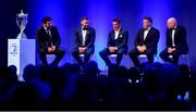 28 May 2019; During the Leinster Rugby Champions of 2009 Gala Dinner, proudly supported by Bank of Ireland, are, from left, Stan Wright, Fergus McFadden, Leinster operations manager Ronan O'Donnell, John Fogarty and Felipe Contepomi. The Gala Dinner was held in celebration of Leinster Rugby’s first ever Heineken Cup triumph in 2009 when they beat Leicester Tigers 16-19 in the Final in Murrayfield. The squad and coaches from 2009, were celebrated at a Gala Dinner at the RDS, proudly supported by Bank of Ireland and in association with Diageo, InterContinental Dublin and Off The Ball.com. Photo by Ramsey Cardy/Sportsfile