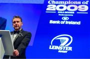 28 May 2019; Risteard Cooper during the Leinster Rugby Champions of 2009 Gala Dinner, proudly supported by Bank of Ireland. The Gala Dinner was held in celebration of Leinster Rugby’s first ever Heineken Cup triumph in 2009 when they beat Leicester Tigers 16-19 in the Final in Murrayfield. The squad and coaches from 2009, were celebrated at a Gala Dinner at the RDS, proudly supported by Bank of Ireland and in association with Diageo, InterContinental Dublin and Off The Ball.com. Photo by Ramsey Cardy/Sportsfile