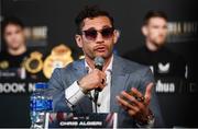 29 May 2019; Chris Algieri during a press conference at Madison Square Garden ahead of his WBO International Super Lightweight Title bout in New York, USA. Photo by Stephen McCarthy/Sportsfile