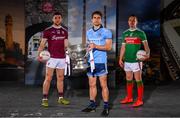30 May 2019; In attendance at SuperValu GAA Sponsorship Launch 2019 at D-Light Studios in Dublin are, from left, Damien Comer of Galway, Bernard Brogan of Dublin, with the Sam Maguire Cup, and Andy Moran of Mayo. SuperValu today launched their 10th year as sponsor of the GAA Football All-Ireland Senior Championship. Joined by their GAA ambassadors Bernard Brogan, Andy Moran, Damien Comer, Doireann O’Sullivan and Valerie Mulcahy – SuperValu revealed that they will contribute over €2.6 million to the GAA and GAA Clubs across the country, this year. Throughout their 10-years as GAA sponsor, SuperValu has contributed over €18 million to aid the development of our national sport. Photo by Sam Barnes/Sportsfile