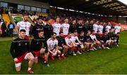 25 May 2019; The Tyrone team before the Ulster GAA Football Senior Championship Quarter-Final match between Antrim and Tyrone at the Athletic Grounds in Armagh. Photo by Oliver McVeigh/Sportsfile