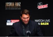30 May 2019; Promoter Eddie Hearn during a press conference, at the Beacon Theater on Broadway, ahead of the World Heavyweight title fight between Anthony Joshua and Andy Ruiz Jr, on Saturday night at Madison Square Garden, in New York, USA. Photo by Stephen McCarthy/Sportsfile