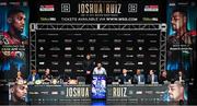 30 May 2019; Trainer Manny Robles during a press conference, at the Beacon Theater on Broadway, ahead of the World Heavyweight title fight between Anthony Joshua and Andy Ruiz Jr, on Saturday night at Madison Square Garden, in New York, USA. Photo by Stephen McCarthy/Sportsfile