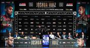 30 May 2019; Anthony Joshua during a press conference, at the Beacon Theater on Broadway, ahead of his World Heavyweight title fight with Andy Ruiz Jr, on Saturday night at Madison Square Garden, in New York, USA. Photo by Stephen McCarthy/Sportsfile