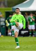 30 May 2019; Shane Long of Republic of Ireland warms  up at half-time during the Friendly match between Republic of Ireland and Republic of Ireland U21's at the FAI National Training Centre in Dublin. Photo by Harry Murphy/Sportsfile