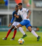 16 May 2019; Iyenoma Destiny Udogie of Italy during the 2019 UEFA European Under-17 Championships semi-final match between France and Italy at Tallaght Stadium in Dublin. Photo by Stephen McCarthy/Sportsfile