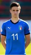 13 May 2019; Nicolò Cudrig of Italy during the 2019 UEFA European Under-17 Championships quarter-final match between Italy and Portugal at Tolka Park in Dublin. Photo by Stephen McCarthy/Sportsfile