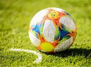 13 May 2019; A detailed view of the match ball during the 2019 UEFA European Under-17 Championships quarter-final match between Italy and Portugal at Tolka Park in Dublin. Photo by Stephen McCarthy/Sportsfile