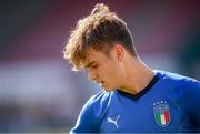 13 May 2019; Michael Brentan of Italy during the 2019 UEFA European Under-17 Championships quarter-final match between Italy and Portugal at Tolka Park in Dublin. Photo by Stephen McCarthy/Sportsfile