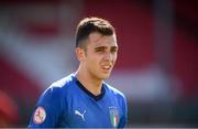 13 May 2019; Simone Panada of Italy during the 2019 UEFA European Under-17 Championships quarter-final match between Italy and Portugal at Tolka Park in Dublin. Photo by Stephen McCarthy/Sportsfile