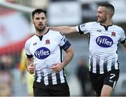 31 May 2019; Pat Hoban of Dundalk celebrates with Michael Duffy after scoring his sides second goal during the SSE Airtricity League Premier Division match between Dundalk and Sligo Rovers at Oriel Park in Dundalk, Louth. Photo by Oliver McVeigh/Sportsfile