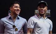 31 May 2019; Boxers Devin Haney, right, and Jessie Vargas prior to weigh ins at Madison Square Garden in New York, USA. Photo by Stephen McCarthy/Sportsfile