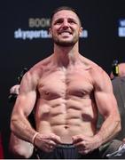 31 May 2019; Tommy Coyle weighs in at Madison Square Garden prior to his WBO International Super Lightweight Championship fight with Chris Algieri in New York, USA. Photo by Stephen McCarthy/Sportsfile