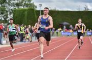1 June 2019; Aaron Sexton of Bangor Grammar School, Co. Down, on his way to winning the Senior Boys 200m event during the Irish Life Health All-Ireland Schools Track and Field Championships in Tullamore, Co Offaly. Photo by Sam Barnes/Sportsfile