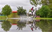 1 June 2019; Gideon, with Andrew Heffernan up, during the CCI3* cross country event at the Tattersalls International Horse Trials & Country Fair 2019 in Ratoath, Co. Meath. Photo by Ramsey Cardy/Sportsfile