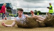 1 June 2019; Sean Carolan of St Mary's Secondary School Newport, Co. Tipperary, competing in the Senior Boys Long Jump event during the Irish Life Health All-Ireland Schools Track and Field Championships in Tullamore, Co Offaly. Photo by Sam Barnes/Sportsfile