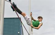 1 June 2019; Adam Nolan of Scoil Chonglais, Co. Wicklow, competing in the Junior Boys Pole Vault event during the Irish Life Health All-Ireland Schools Track and Field Championships in Tullamore, Co Offaly. Photo by Sam Barnes/Sportsfile