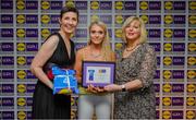 31 May 2019; The 2019 Teams of the Lidl Ladies National Football League awards were presented at Croke Park on Friday, May 31. The best players from the four divisions in the Lidl National Football Leagues were selected by the LGFA’s All Star committee. Sarah Harding Kenny of Wexford is pictured receiving her Division 2 award from Marie Hickey, Ladies Gaelic Football Association President, and Sian Gray, Head of Marketing, Lidl Ireland. Photo by David Fitzgerald/Sportsfile