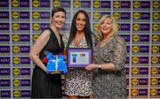 31 May 2019; The 2019 Teams of the Lidl Ladies National Football League awards were presented at Croke Park on Friday, May 31. The best players from the four divisions in the Lidl National Football Leagues were selected by the LGFA’s All Star committee. Aislinn Desmond of Kerry is pictured receiving her Division 2 award from Marie Hickey, Ladies Gaelic Football Association President, and Sian Gray, Head of Marketing, Lidl Ireland. Photo by David Fitzgerald/Sportsfile