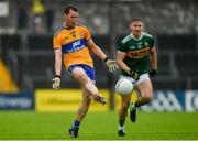 1 June 2019; Kevin Harnett of Clare in action against James O'Donoghue of Kerry during the Munster GAA Football Senior Championship semi-final match between Clare and Kerry at Cusack Park in Ennis, Co Clare. Photo by Diarmuid Greene/Sportsfile