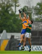 1 June 2019; Gary Brennan of Clare in action against Adrian Spillane of Kerry during the Munster GAA Football Senior Championship semi-final match between Clare and Kerry at Cusack Park in Ennis, Co Clare. Photo by Diarmuid Greene/Sportsfile