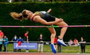 1 June 2019; Caitlin Kennedy of John The Baptist Community School, Co Limerick, competing in the Inter Girls High Jump event during the Irish Life Health All-Ireland Schools Track and Field Championships in Tullamore, Co Offaly. Photo by Sam Barnes/Sportsfile