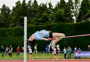 1 June 2019; Aoife O'Sullivan of St Marys Mallow, Co. Cork, competing in the Inter Girls High Jump event during the Irish Life Health All-Ireland Schools Track and Field Championships in Tullamore, Co Offaly. Photo by Sam Barnes/Sportsfile