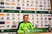 2 June 2019; Ronan Curtis during a Republic of Ireland Press Conference at the FAI National Training Centre in Abbotstown, Dublin. Photo by Harry Murphy/Sportsfile