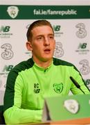2 June 2019; Ronan Curtis during a Republic of Ireland Press Conference at the FAI National Training Centre in Abbotstown, Dublin. Photo by Harry Murphy/Sportsfile