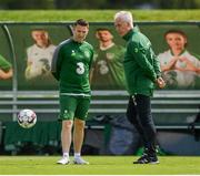 2 June 2019; Republic of Ireland manager Mick McCarthy, right, and  assistant coach Robbie Keane during a Republic of Ireland Training Session at the FAI National Training Centre in Abbotstown, Dublin. Photo by Harry Murphy/Sportsfile