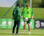 2 June 2019; Glenn Whelan and Republic of Ireland assistant coach Terry Connor during a Republic of Ireland Training Session at the FAI National Training Centre in Abbotstown, Dublin. Photo by Harry Murphy/Sportsfile