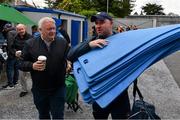 2 June 2019; Tipperary coach Eoin Kelly in conversation with Tipperary supporter Kevin Brady, from Roscrea, as the Tipperary squad arrive prior to the Munster GAA Hurling Senior Championship Round 3 match between Clare and Tipperary at Cusack Park in Ennis, Co. Clare. Photo by Diarmuid Greene/Sportsfile
