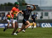 2 June 2019; Cian Boland of Dublin in action against David English of Carlow during Leinster GAA Hurling Senior Championship Round 3B match between Carlow and Dublin at Netwatch Cullen Park in Carlow. Photo by Ray McManus/Sportsfile