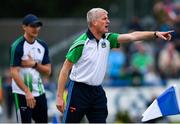 2 June 2019; Limerick manager John Kiely, right, and selector Paul Kinnerk during the Munster GAA Hurling Senior Championship Round 3 match between Waterford and Limerick at Walsh Park in Waterford. Photo by Ramsey Cardy/Sportsfile