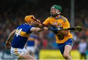 2 June 2019; Jack Browne of Clare in action against Séamus Callanan of Tipperary during the Munster GAA Hurling Senior Championship Round 3 match between Clare and Tipperary at Cusack Park in Ennis, Co. Clare. Photo by Diarmuid Greene/Sportsfile