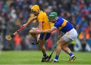 2 June 2019; Colm Galvin of Clare in action against Noel McGrath of Tipperary during the Munster GAA Hurling Senior Championship Round 3 match between Clare and Tipperary at Cusack Park in Ennis, Co Clare. Photo by Piaras Ó Mídheach/Sportsfile